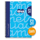 Bloc Espiral Estándar Liso 80H 90g | Lamela | Cartón | Formato Estándar | Pack 5 Unidades